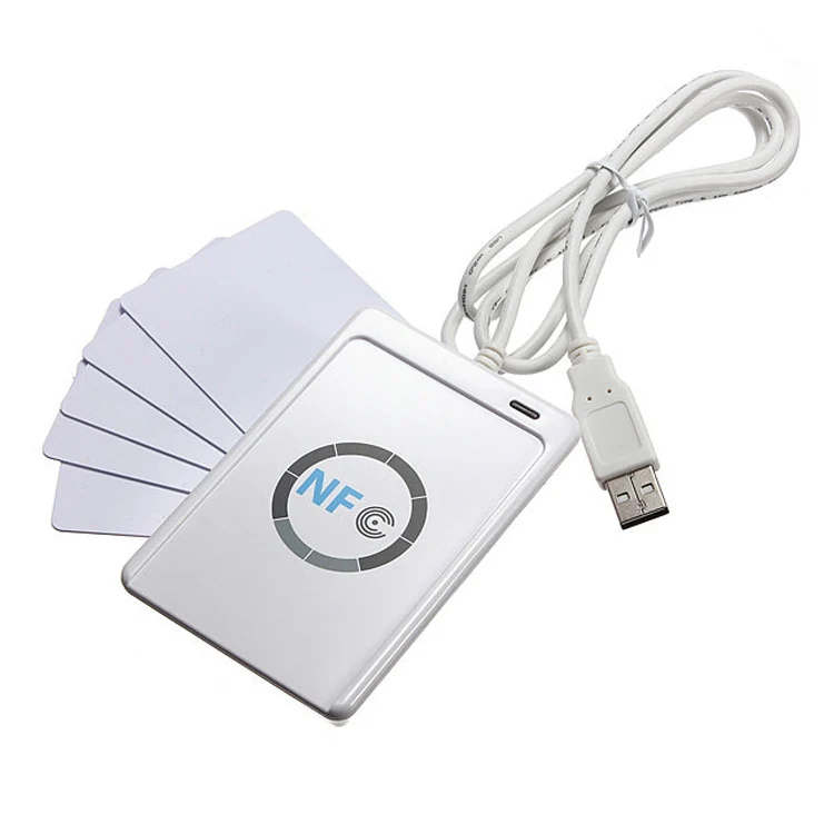 Портативный Считыватель Карт RFID 13 56 MHz ACR 122U Smart Credit Card Reader NFC USB интерфейсы связи