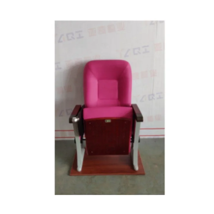 China Supplier Hot Popular Cinema leather Lecture Hall Fabric Auditorium Church Chairs with writing pad theater seat YA-L306