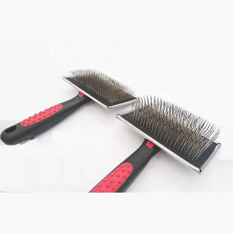 Dog Cat Pet Hair Fur Pet Grooming Slicker Brush Comb Pet Dog With Pins