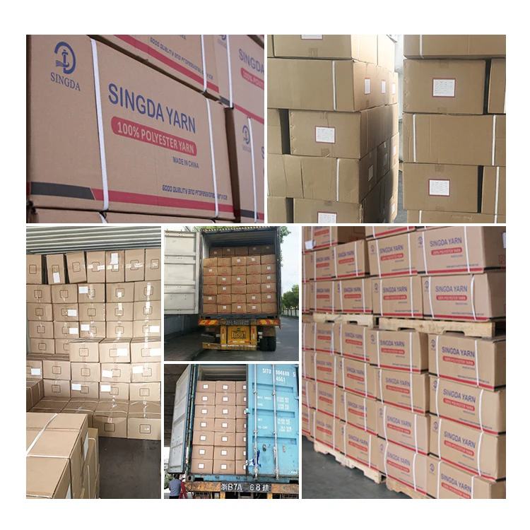 GRS Recycled Polyester DTY 75D  Raw White Yarn 75D/72F SIM HIM Polyester Textured Yarn For Warping