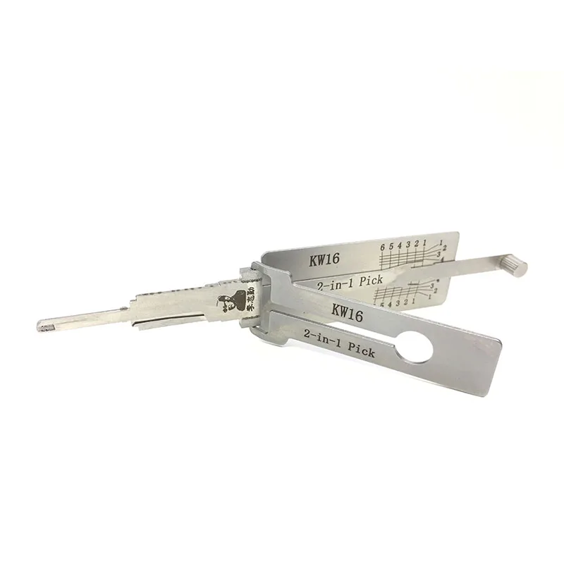 Original LISHI -2-in-1-Pick-and-Decoder KW16 for Kawasaki Motorcycle 2 Wheel Motorcycle Locksmith Lock Pick and Decoder
