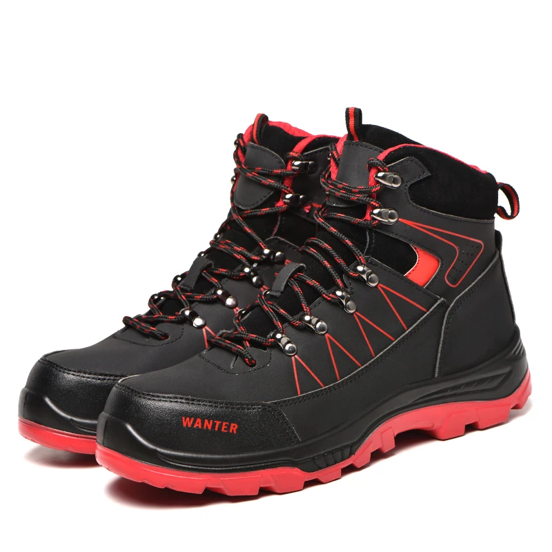 High Quality High-top Leather anti-smash and anti-puncture protection safety boots Work Safety Shoes