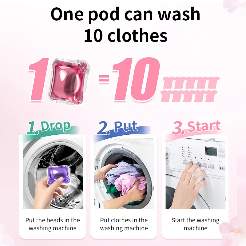OEM/ODM Laundry Pods Cloth Washing Apparel Detergent Pods Laundry Water Dissolving Cleaning Pod