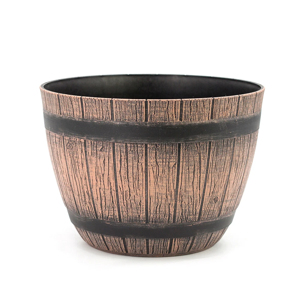 High quality plastic garden farm wooden planters flower pots
