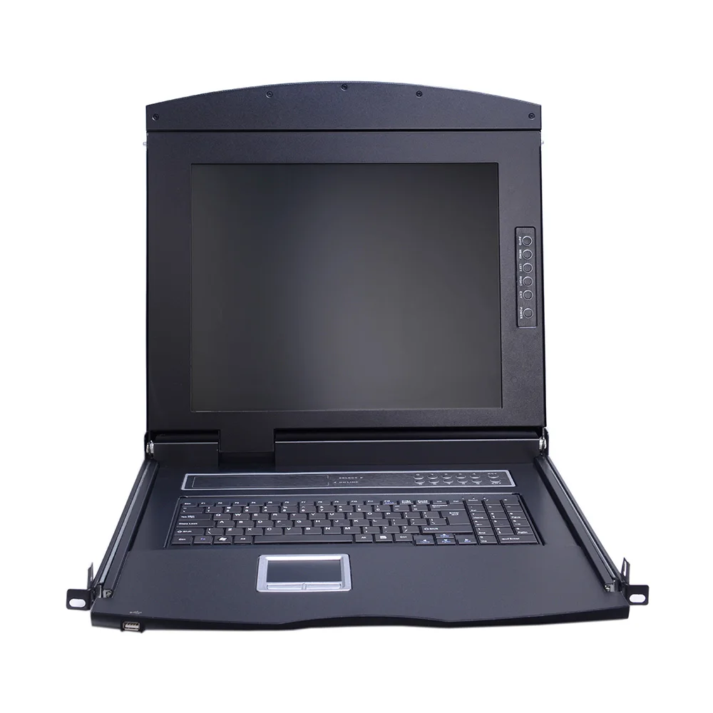 IP Optional 1920*1200@60Hz Singlerial 17 Inches 8 Port VGA Interface LCD KVM Console