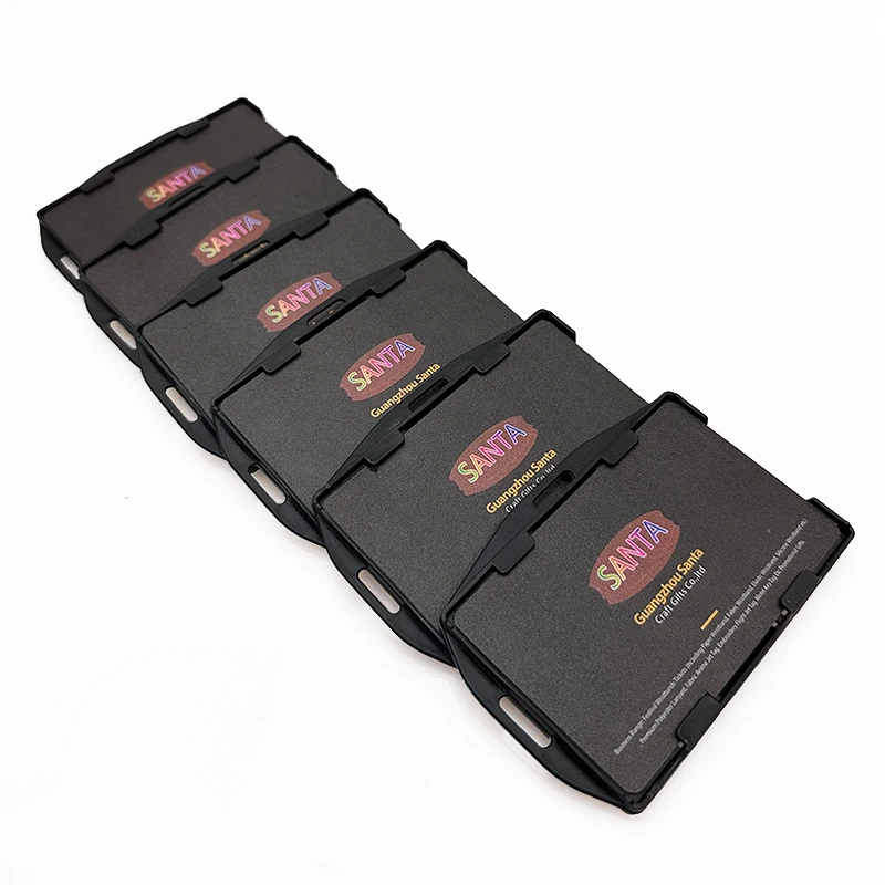 2023 New Exhibition Office School College Detachable Neck Strap Hard Plastic Name Tag Id Card Holders With Lanyard