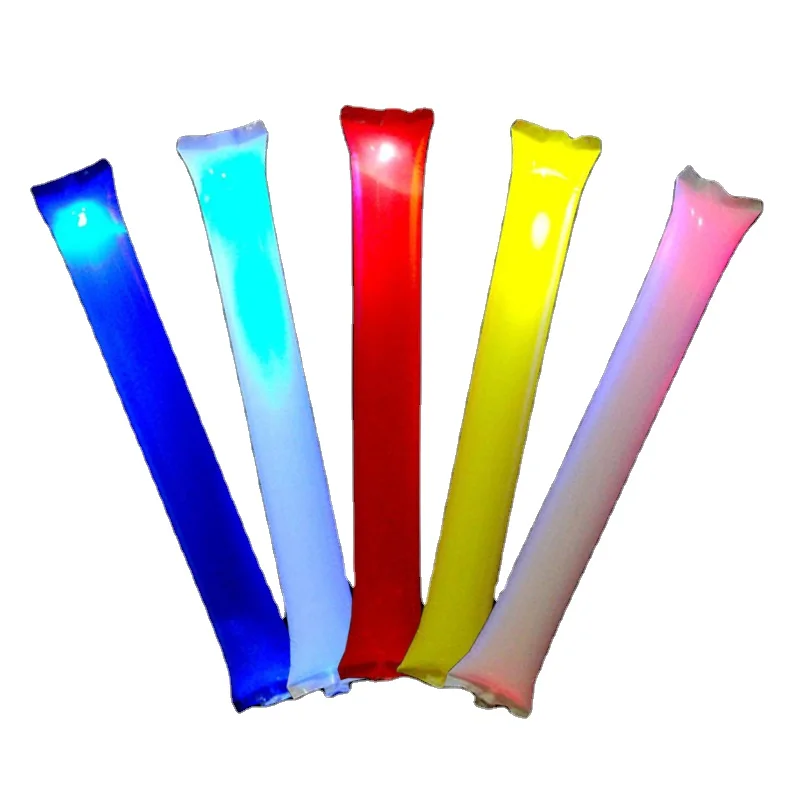 Custom Logo LED Inflatable Cheering Sticks Balloon Bang Bang Stick with Light