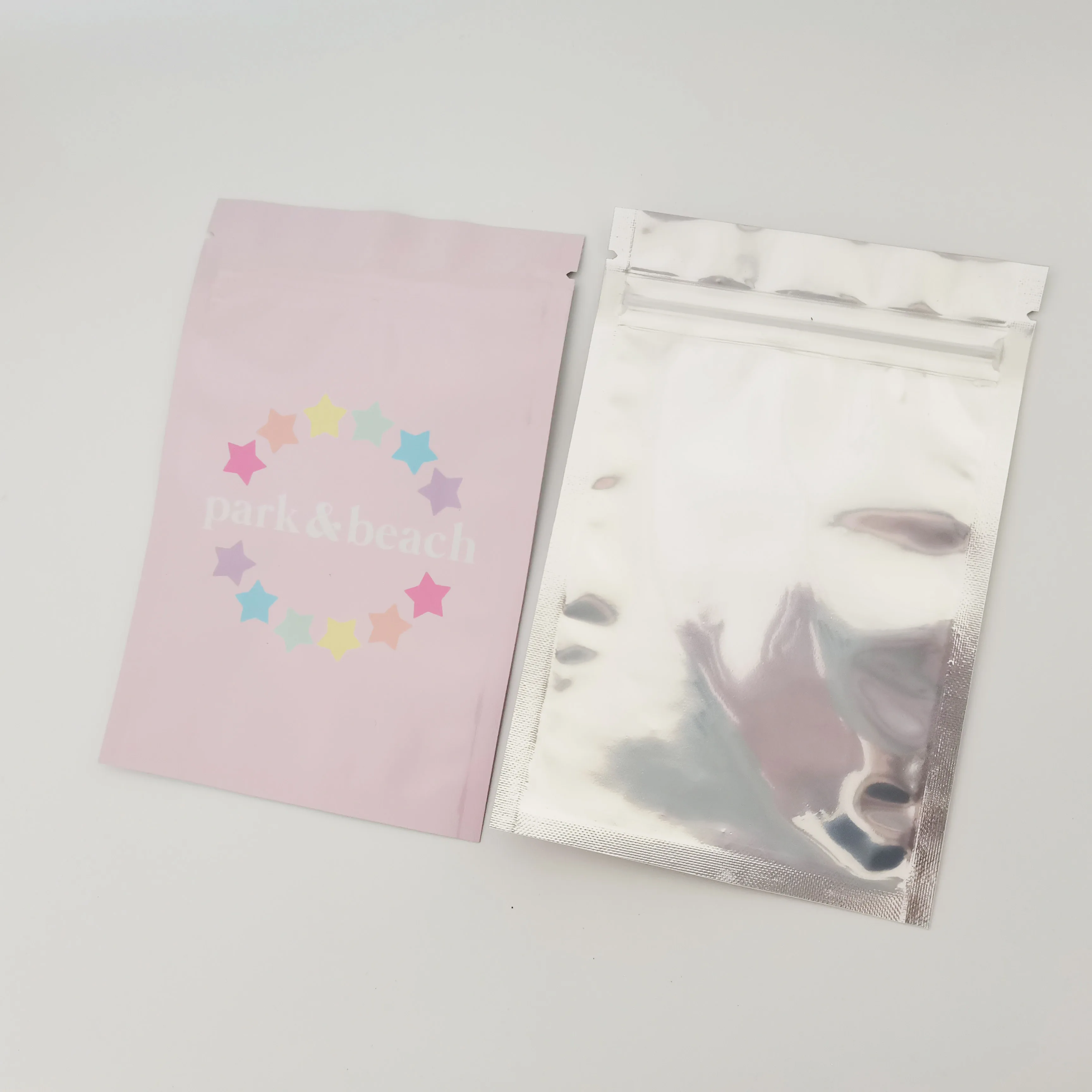 Resealable Aluminum Foil Packaging Bags Mylar Ziplock Pouch For Candy Food