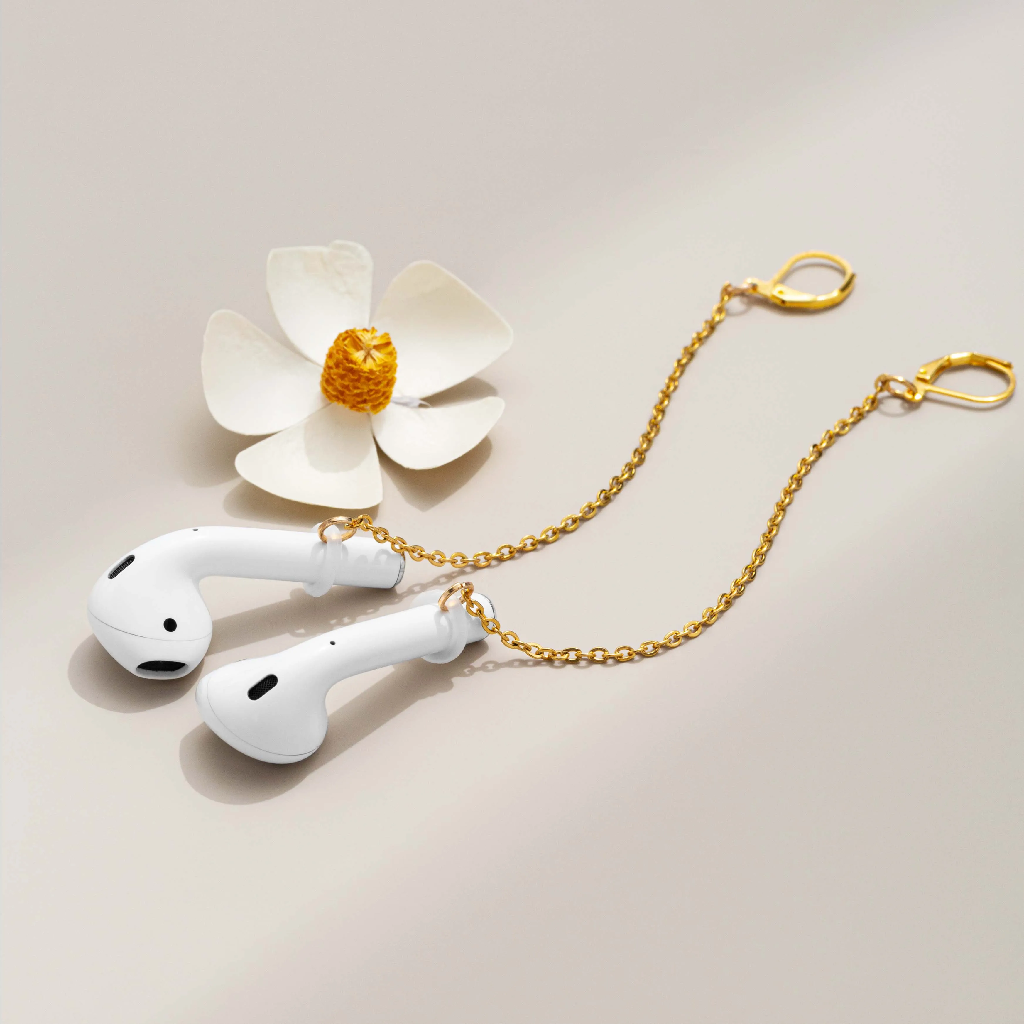 Antitarnish 18K Real Gold Vacuum Plated Link Chains AirPods Headphone Anti-lost Earphone Chain Earrings