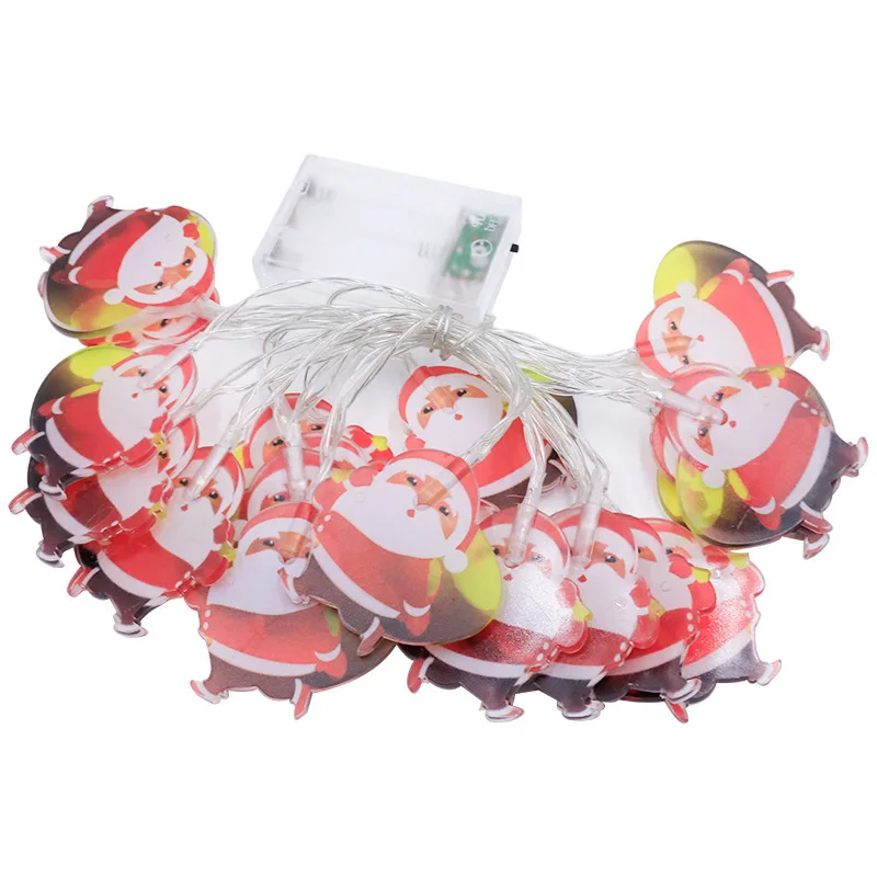 Christmas Lights Battery Operated Snowman 3M 20LEDs Fairy Bulbs Christmas Tree LED Santa Claus Christmas Gift Decoration Lights