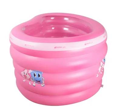 
Hot sell EN71 PVC large pink heart shape kids swimming inflatable pool 