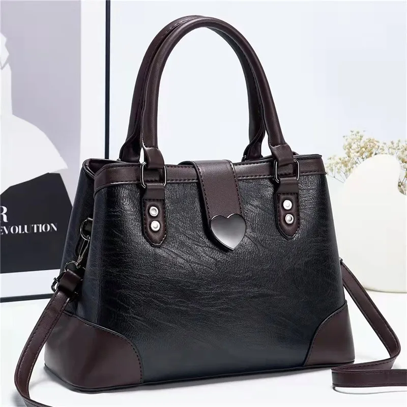 Large capacity messenger bag 2022 new trendy fashion PU leather big bag PU leather shoulder handbag