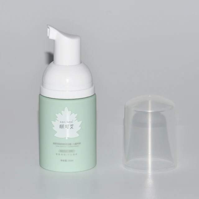 Safe and Harmless PET 50ml  Baby Shampoo 250ml Green Blue Packaging Set  for Kids Products Children Skincare Plastic Foam Bottle