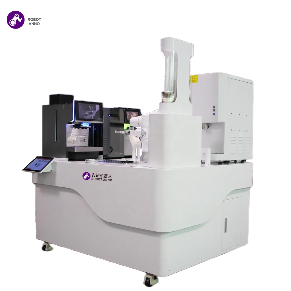 Business Coffee Robot Vending Machine Can Make 3-5types Latte Art