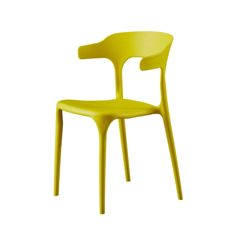 Nordic simple modern home balcony net red ins wind plastic stackable restaurant dining chair