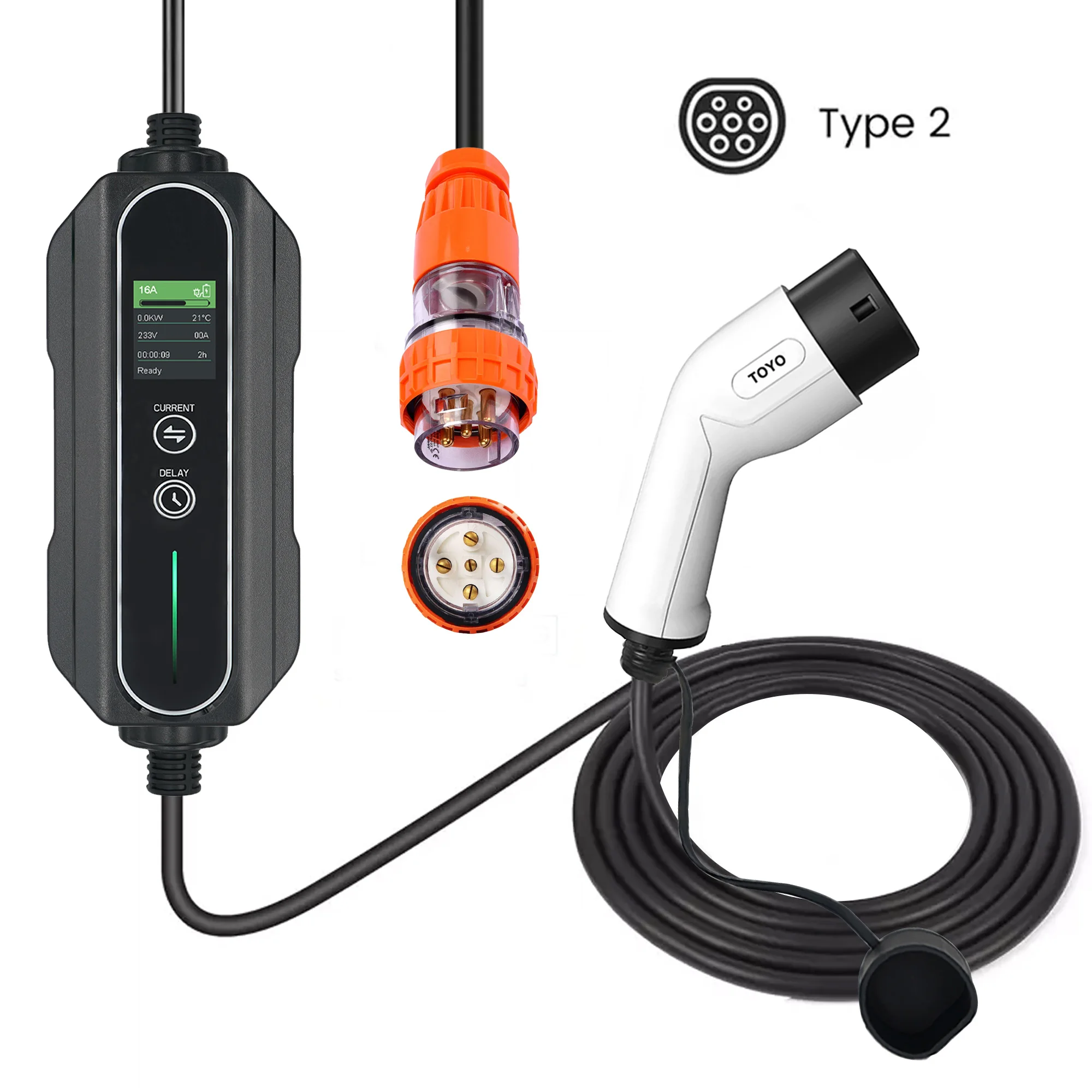 Оптовая продажа для детей возрастом от 1 до/3 фазы электрический автомобиль 3.6KW 7KW 11Kw 16A 32A EV быстрый Электрический автомобильного зарядного устройства портативный Ev зарядное устройство с