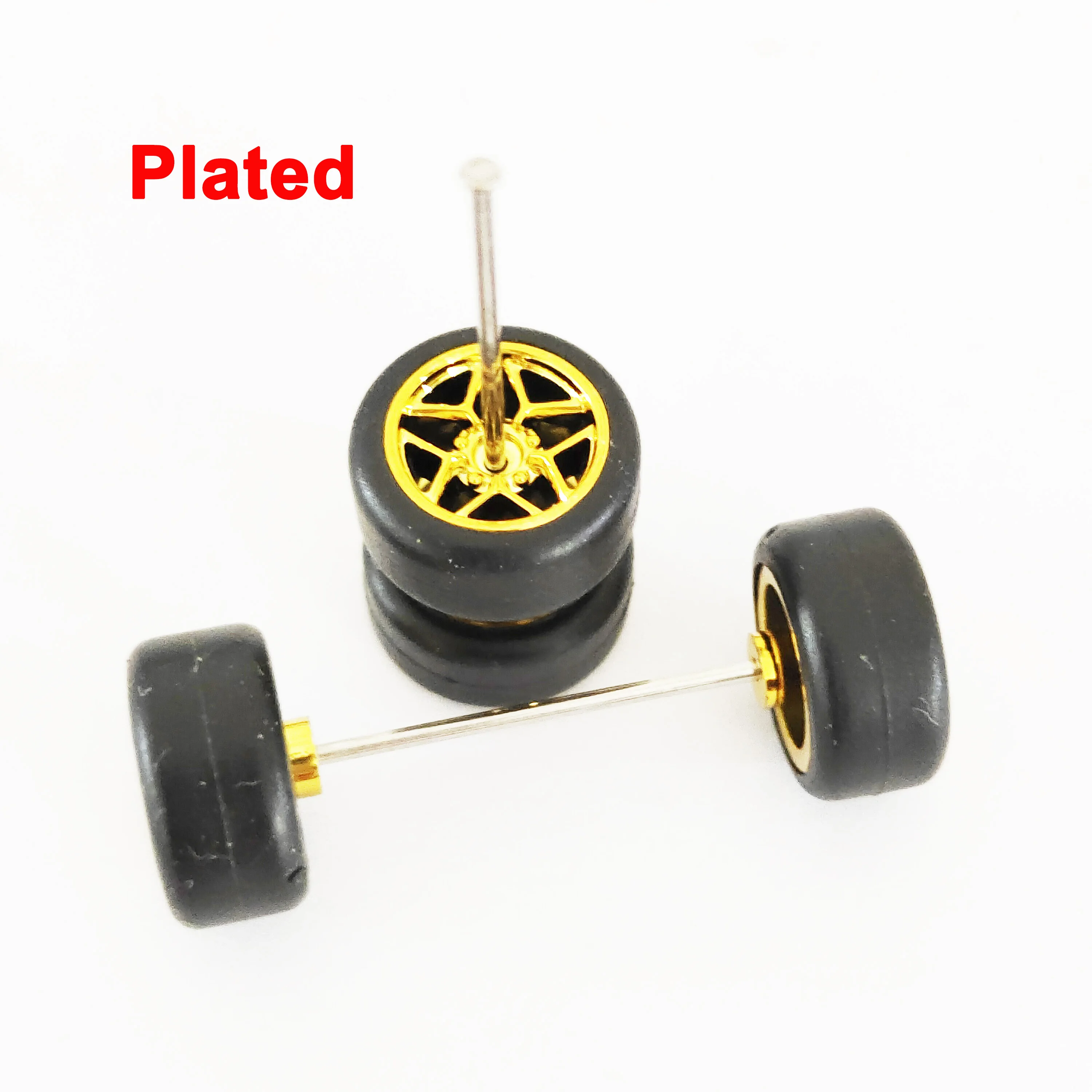 1/64 Chrome Wheels or Offroad Tires 10.8/11.2/14mm Electroplated Wheel for 1:64 Matchbox Domeka Hotwheel Diecast Car Model Cars