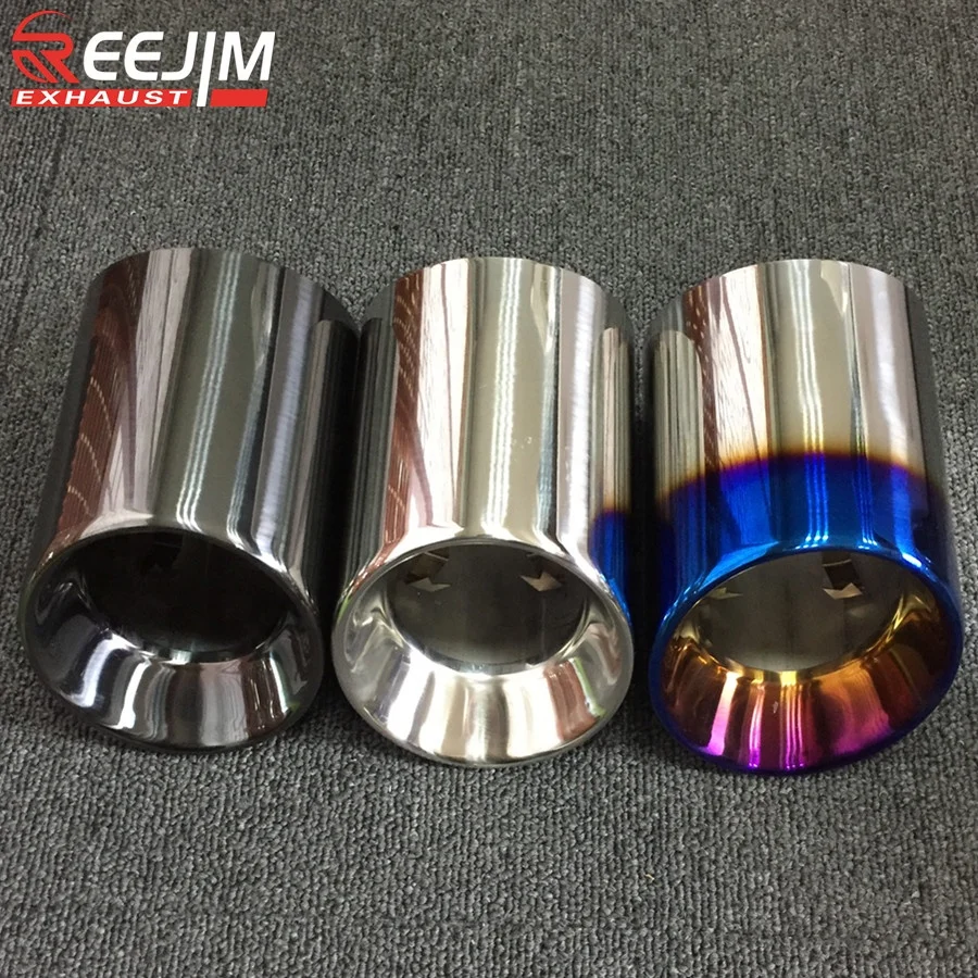 
4 Pieces 304 Stainless Steel Exhaust tips for BMW F87 M2 F80 M3 F82 F83 M4 F10 M5 F12 F13 M6 Direct Fit Universal Fit BMS Style 
