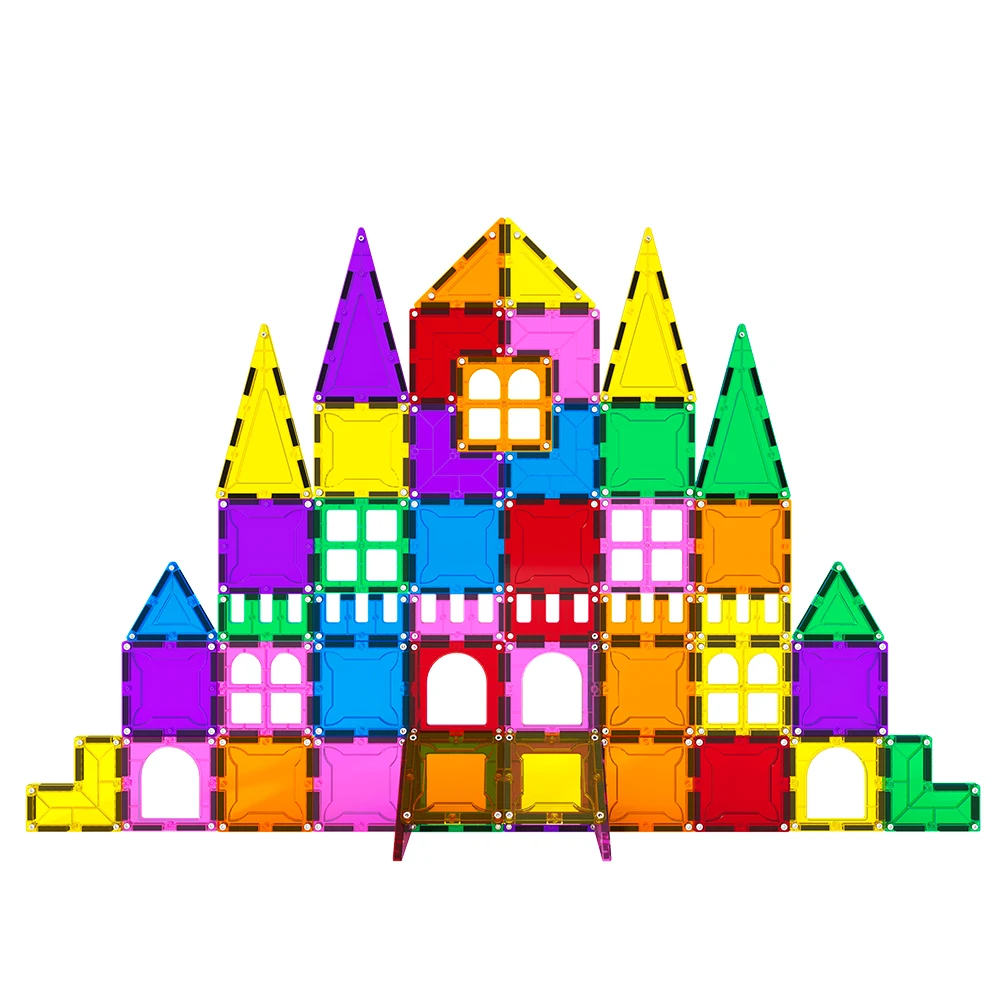 Jumbo Magnetic building blocks set ABS plastic Magnet creative building blocks tiles 3d diy educational construction tiles toys