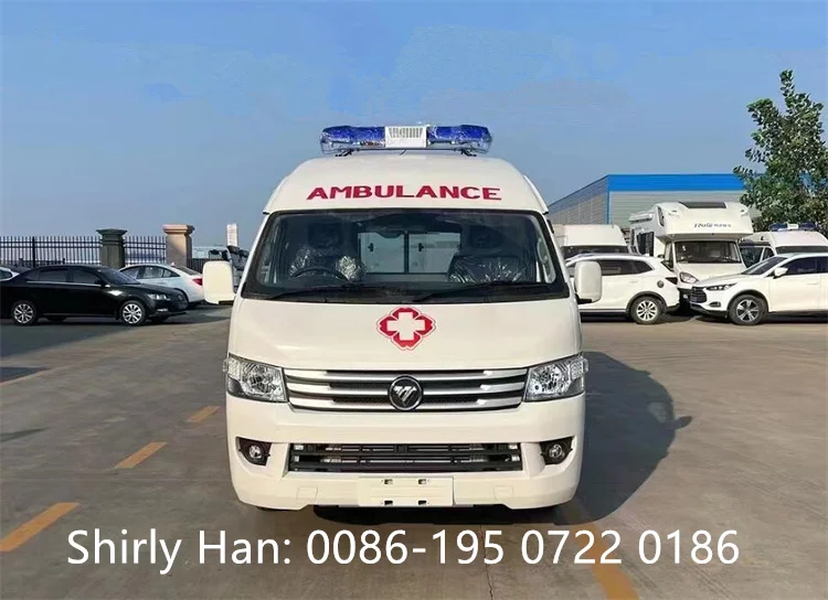 FOTON 4x2 правостороннее рулевое колесо скорой помощи машина передача пациента ICU