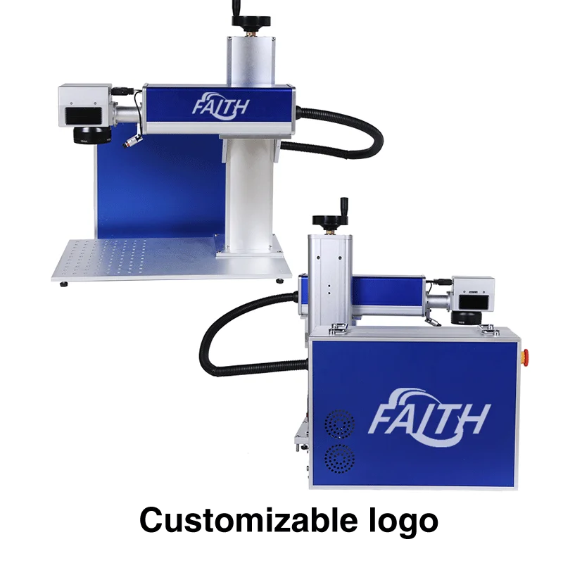 Desktop Split 30w 50w 100w Metal Laser Engraving Machines JPT Fiber Laser Marking Machine For Jewelry Stainless Plastic Aluminum