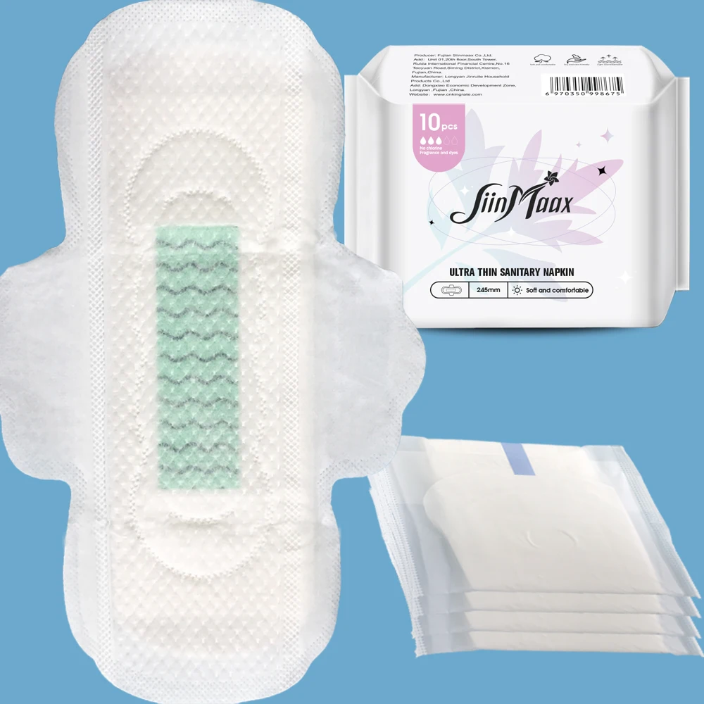 Hot Sale Anion chip Women Cotton Sanitary Napkins Pad Wholesale Menstrual Pad For Ladies With Oem Service