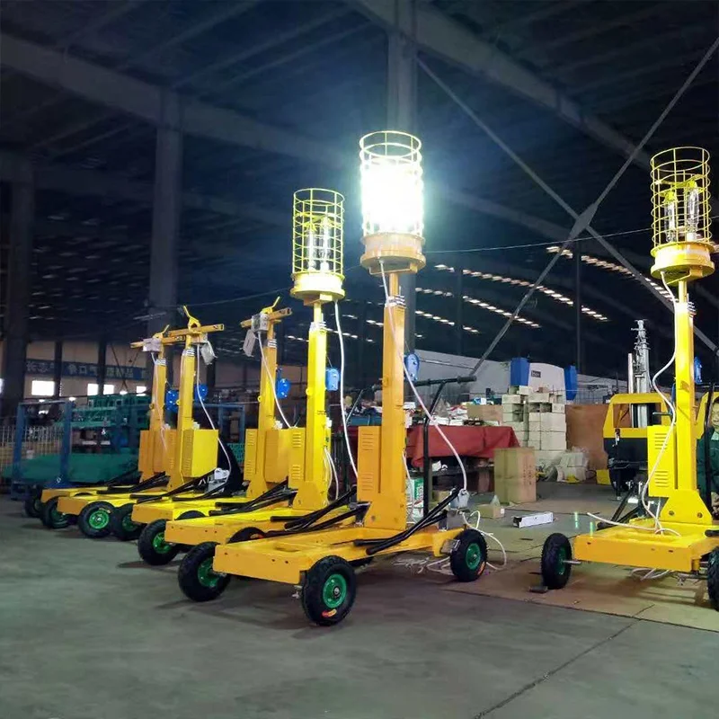 1000 Watt Lighting Telecom Obstruction Crane Inflatable LED Grow Mobile Diesel Light Towers For Aeroponic Tower Garden