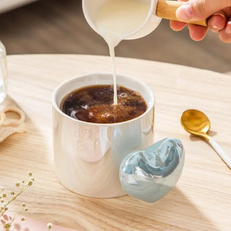 cute colorful heart handle ceramic mug wedding favors gifts for guest