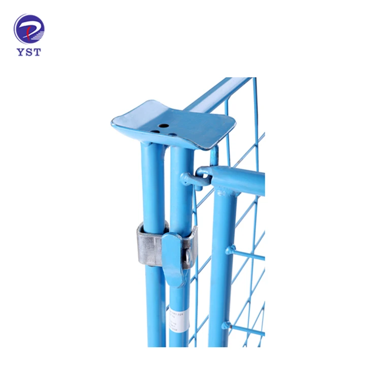 Customized industrial warehouse collapsible frame retention wire metal units storage cage