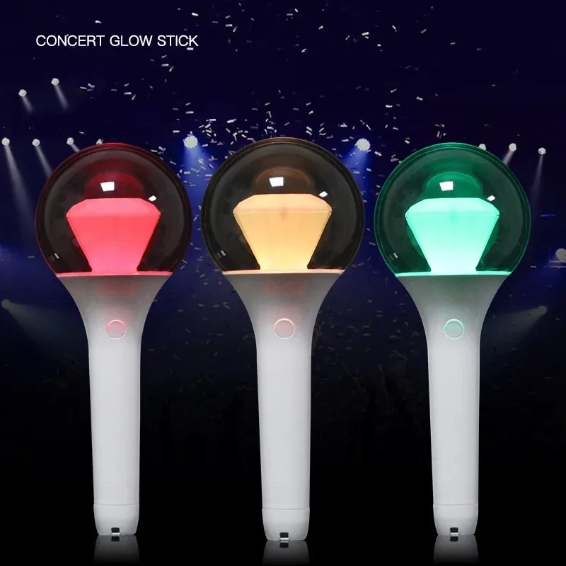 RICHSHINING Korea Japan Concert Diamond Glowing Penlight Concert Stick Colorful Flashing k pop light stick For Festival Party