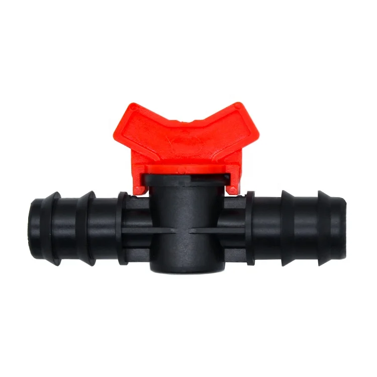 16mm PE Pipe Plastic Fitting Agricultural Irrigation Drip Tape Barbed Valve