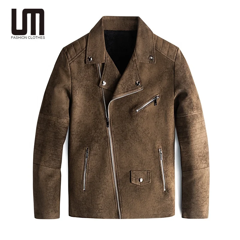Liu Ming Trending 2025 Autumn Winter Vintage Men s Casual Faux Leather Coats Zipper Jackets