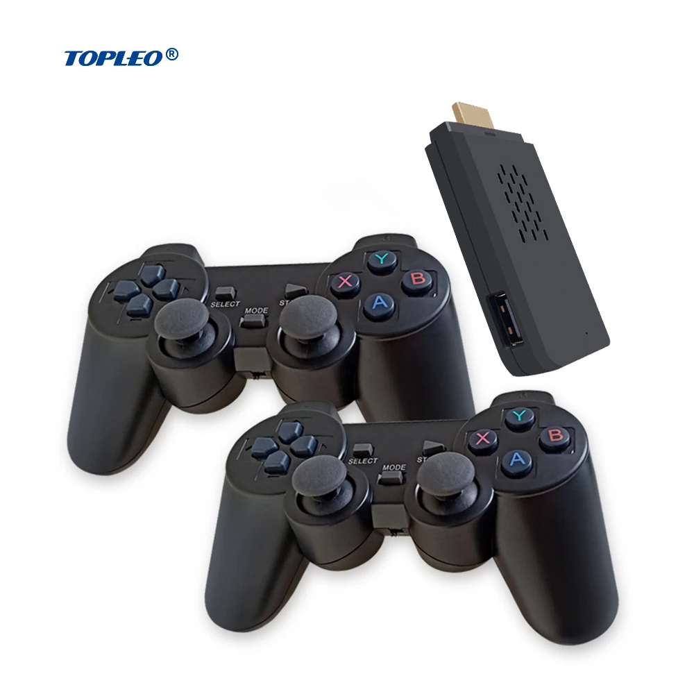 Topleo android tv box electronic boxing game machine 4k video fc retro  game console game stick