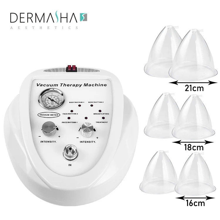 Big Size Cups21cm18cm16cm Vacuum Therapy Machine Vaccum Cup Breast  Butt Vaccum Enlargement Machine