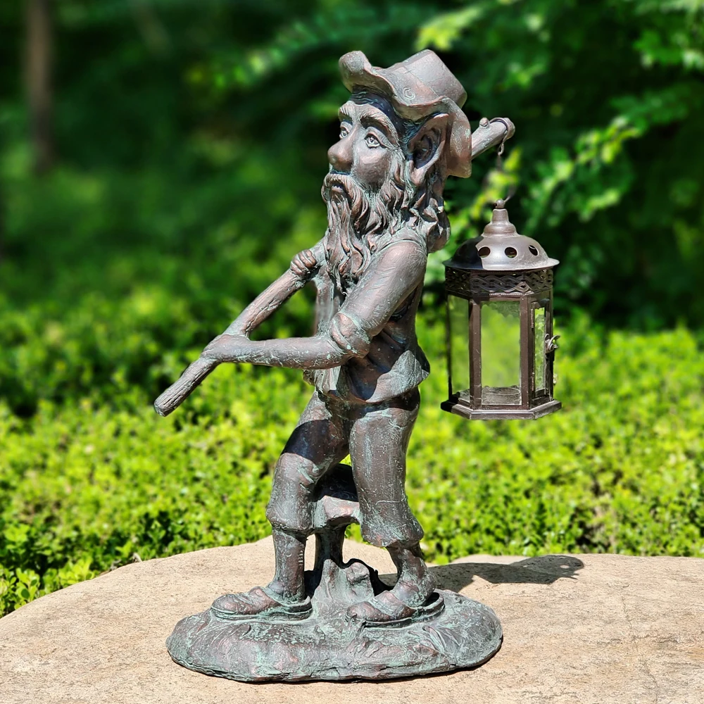 Metal pig on bicycle planter holder, Cast iron decorative flower pot stand