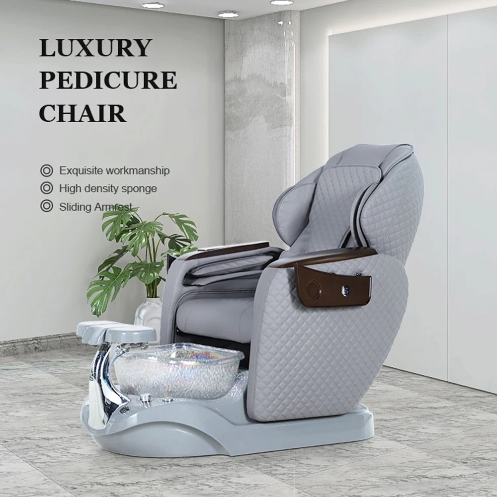 Luxury Modern Beauty Nail Salon Electric Pipeless Whirlpool Foot Spa Full Body European Touch Massage Manicure Pedicure Chair