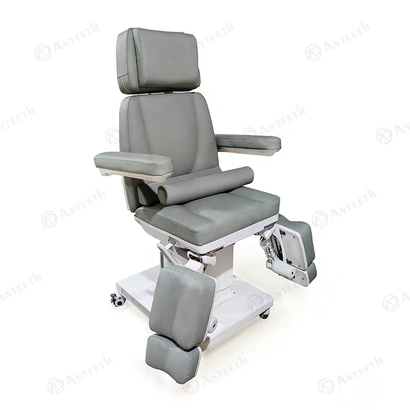 Modern Salon Furniture Split Legs Adjustable Podiatry Armchair Clinical Base With Light Beauty Center Luxurious Beauty Beds