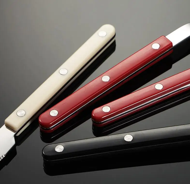 2023 Stock home kitchen knotted flatware set talheres dinnerware stainless steel cutlery set