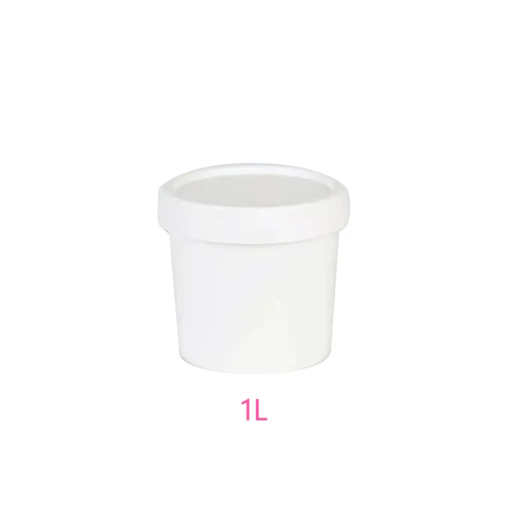 Food Grade Test 1l Plastic Bucket With Clear Color With Lid And Handle