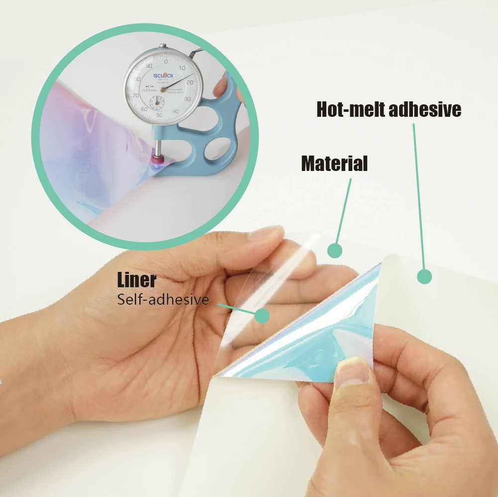 High quality clothes pet heat vinyl textil hologram transfer film