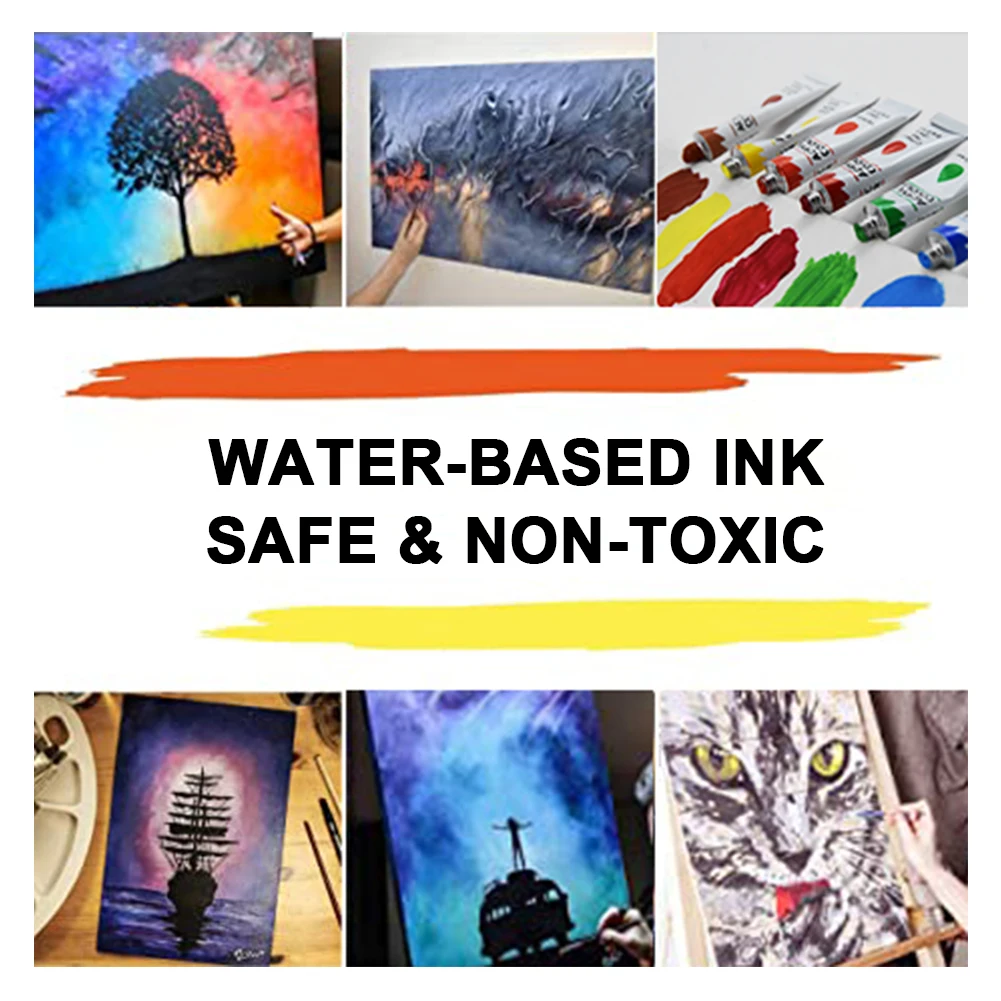 Hot sale safe and non-toxic 18colors 12ml tubes acrylic paint set for kids and students