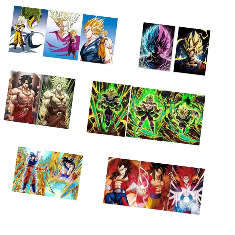 29.5*39.5CM 3D flip effect anime holographic wall art decorative dragon ball z lenticular poster