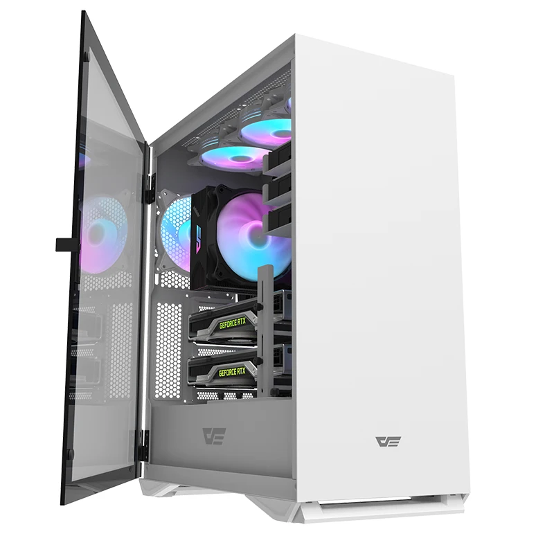 Glass PC Eatx ATX M-ATX Gaming Tower Desktop Computer Gaming Case FromDarkflash