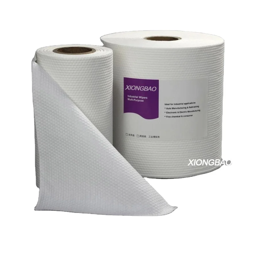 Laser Cut Class 1000 Microfiber Dustless Cleanroom Wiper Paper Roll