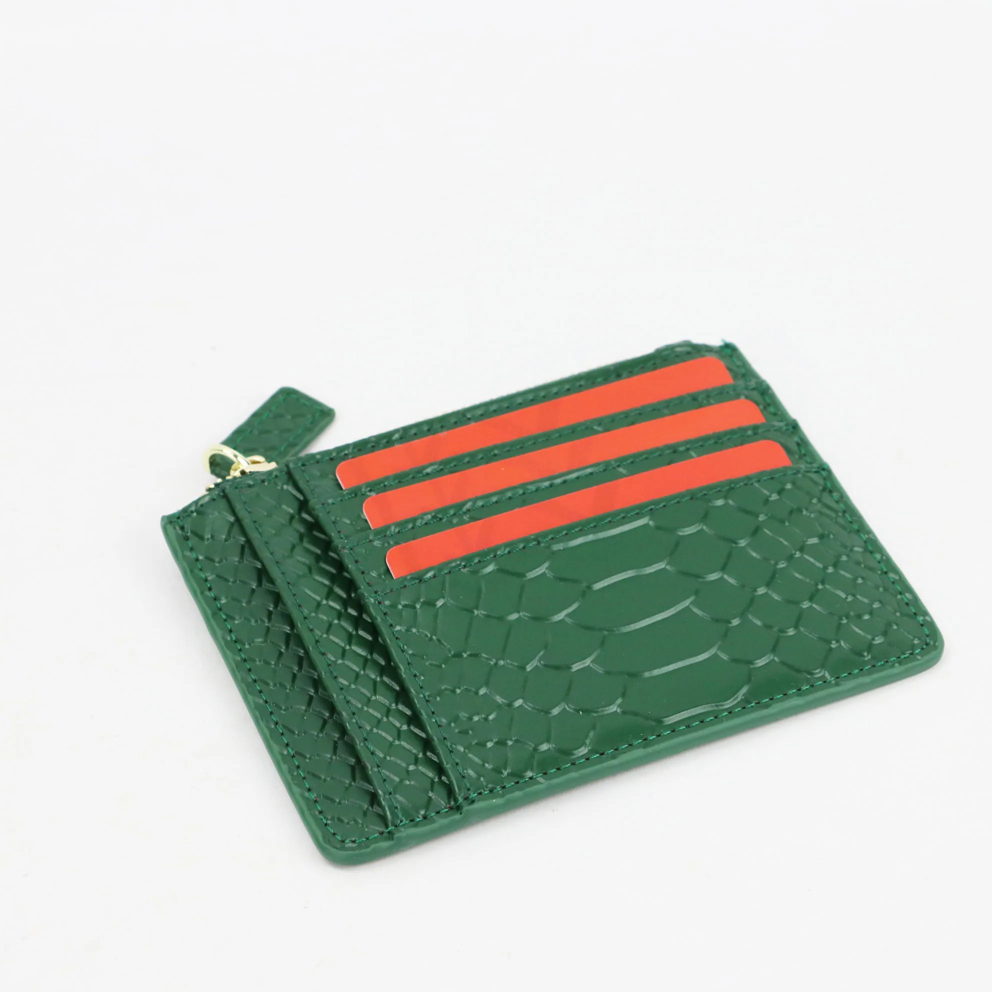 Wholesale pattern card holders wallet men women genuine leather card holder