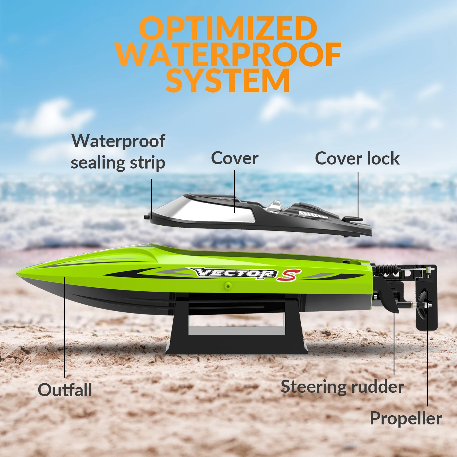 Volantex Brushless RTR wholesale high speed ship Fast RC Racing Boat radio control toys