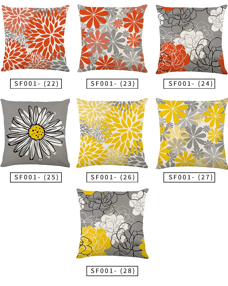 Custom Fashion Geometric Printed Waterproof Cushion Cover Outdoor Decorative Patio Waterproof Pillowcase Throw Pillow Covers