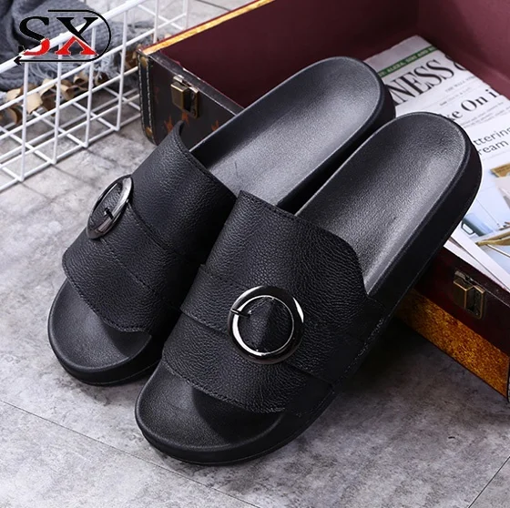 Comfort Women Shoes Simple Flat Sandals Fancy Ladies Sandals Slippers Wholesale