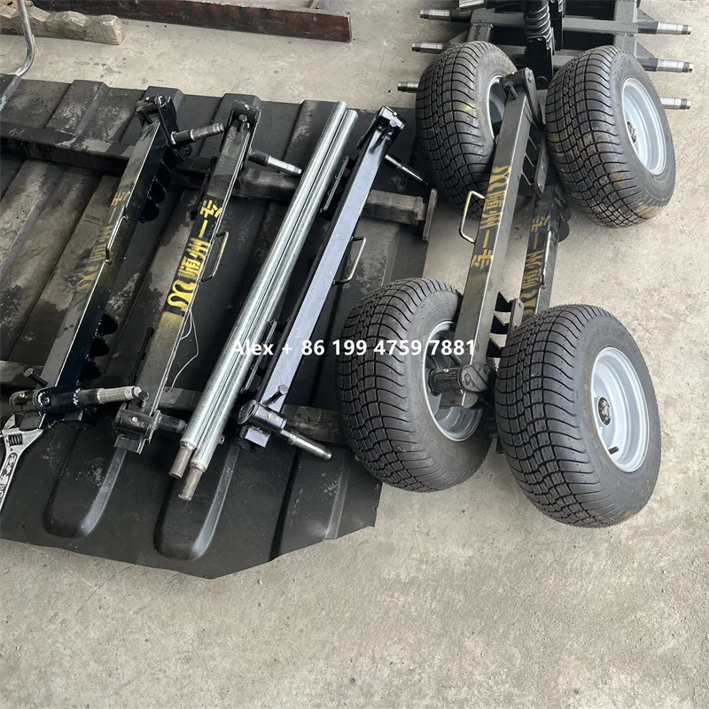 3 tons aluminum steel optional auxiliary wheel trolley wheel for the moving vehicle car wrecker towing self loading dollies