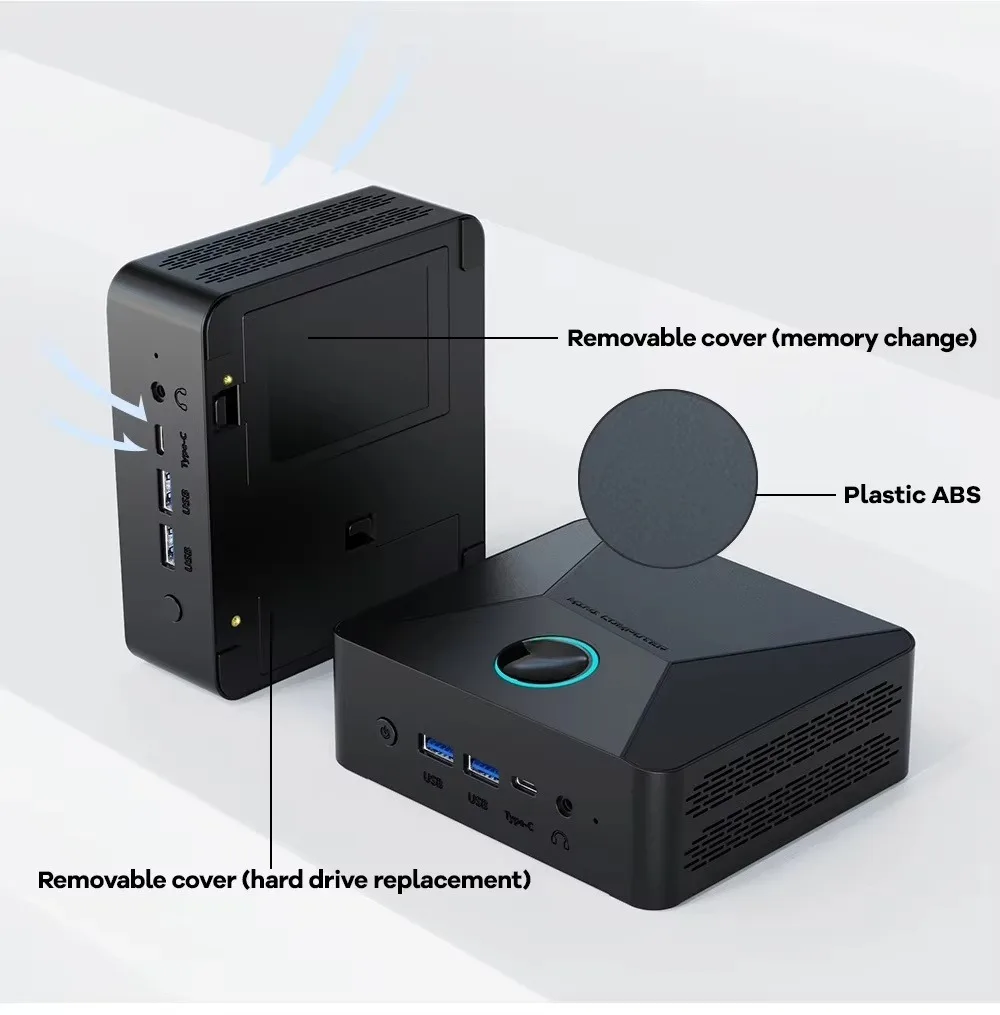 N100 Mini Pc Win10 11 8 Cores 8 Threads 16+512gb Ram Usb Optical Drive Metal Body New Core I3 I5 Processor Series Pfsense Os